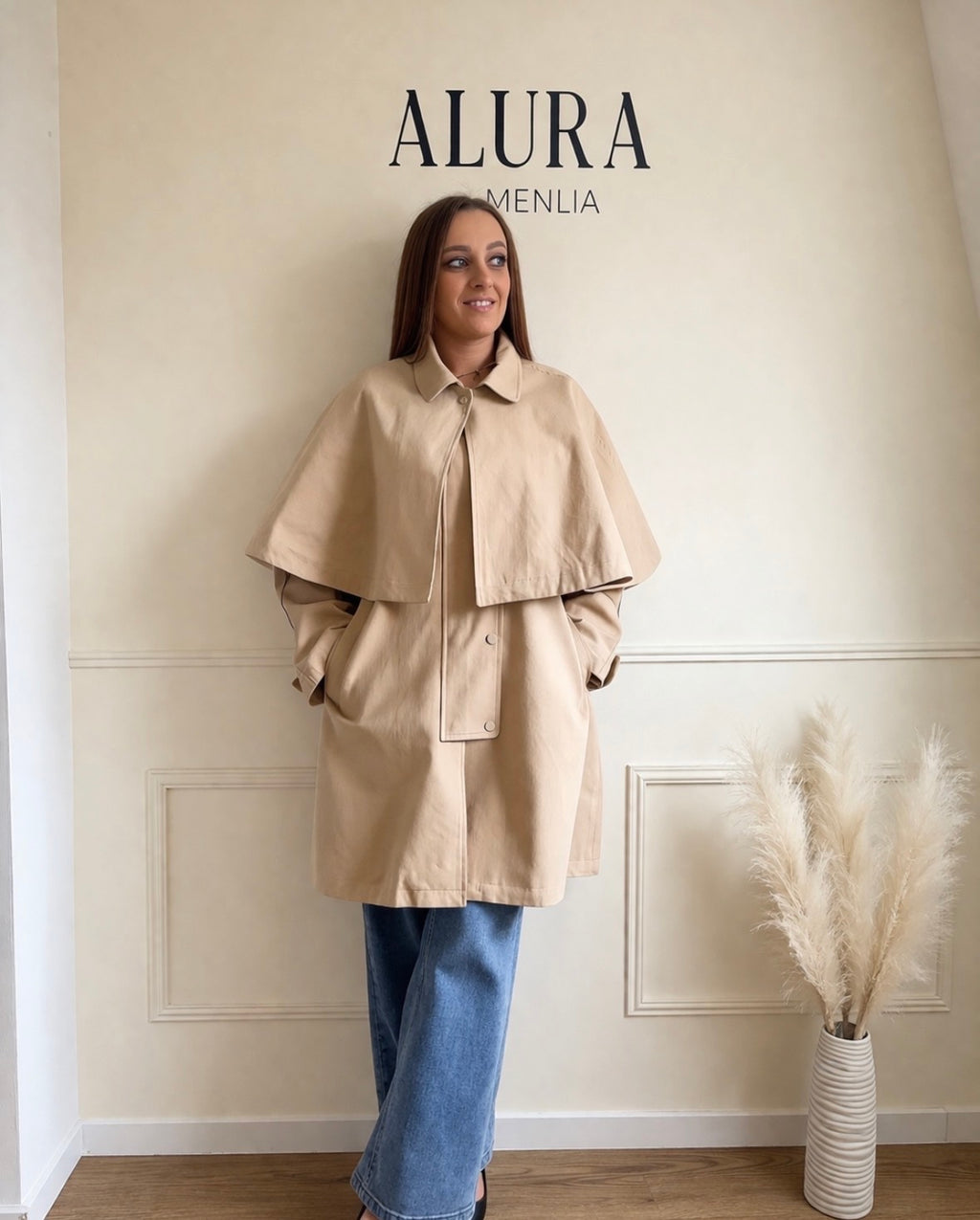 Manteau cape oversize double cape amovible
