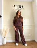 Ensemble Pantalon en Maille Coupe Droite