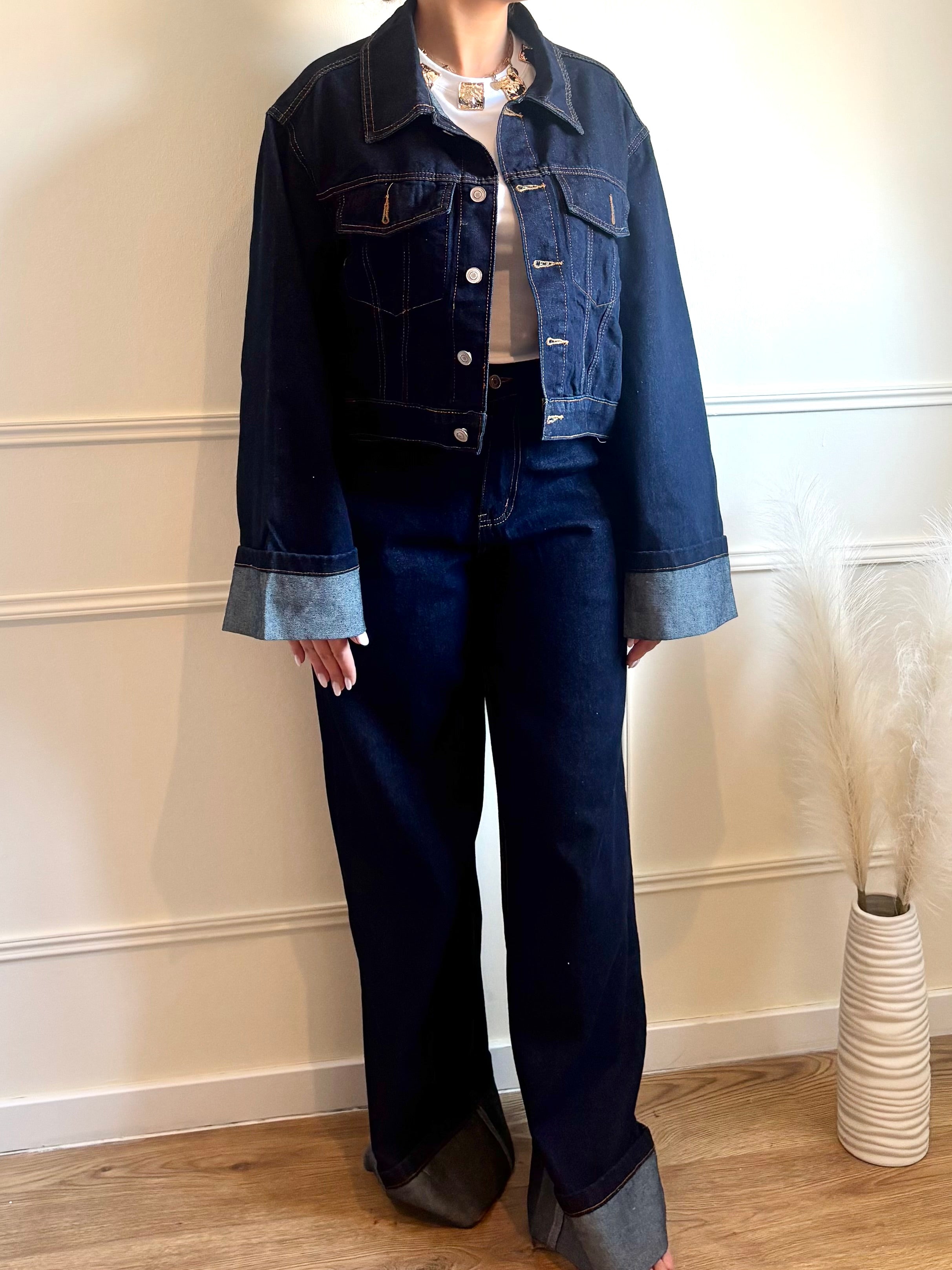 Jeans pantalon large