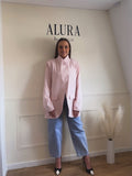 Blazer asymétrique rose