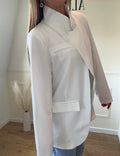 Blazer asymétrique blanc