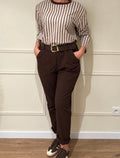 Pantalon Poches cloutés avec ceinture et poches