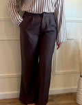 Pantalon large fluide tailleur